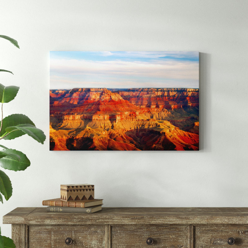 « grand canyon aube iii », reproduction de photo sur toile tendue