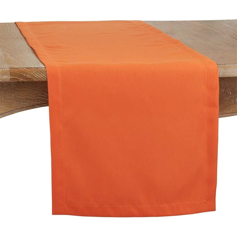 Classic Everyday Design Table Runner, 90'' x 16'', Pumpkin