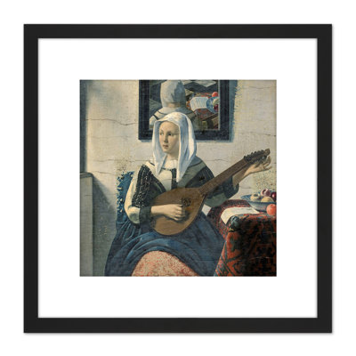 Van Meegeren Woman Playing Cittern by Han Van Meegeren - Single Picture Frame Painting