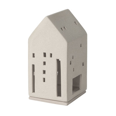 Stoneware Village House - Beige - 5.8"