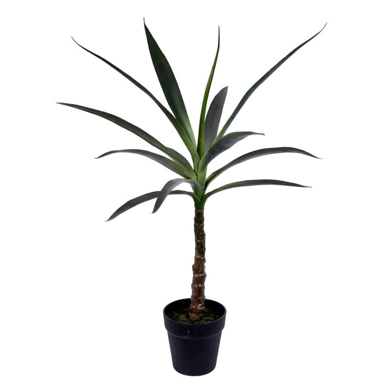 Artificial Green Yucca Tree, 30" H x 8" W x 8" D