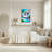 Hamster Riding Shark In Bathtub Canvas Wrapped Wall Art Oil Painting Print Set Of 1-270642035