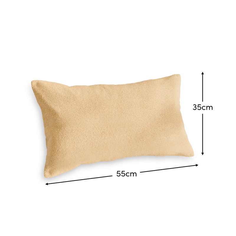 Textured Cushion Cover - Clay, Rectangle 35cm H x 55cm W