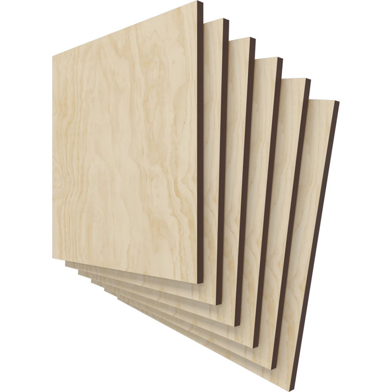 Planches en bois, H 7,75 po x l 7,75 po x P 0,25 po, Bouleau