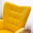 Battistina Velvet Armchair with Ottoman-432621150