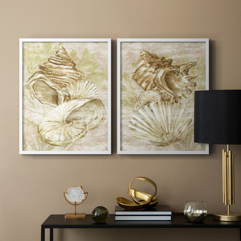 Impression antique encadrée I - Premium, prêt à accrocher, Blanc, H 29 po x l 46 po