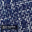 Rideau de douche abstrait en tissu bleu indigo abstrait avec 12 crochets-1197605454