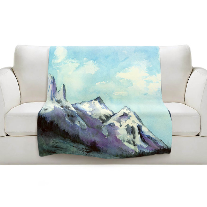 Hand Woven Throw Blanket, 51" x 60"