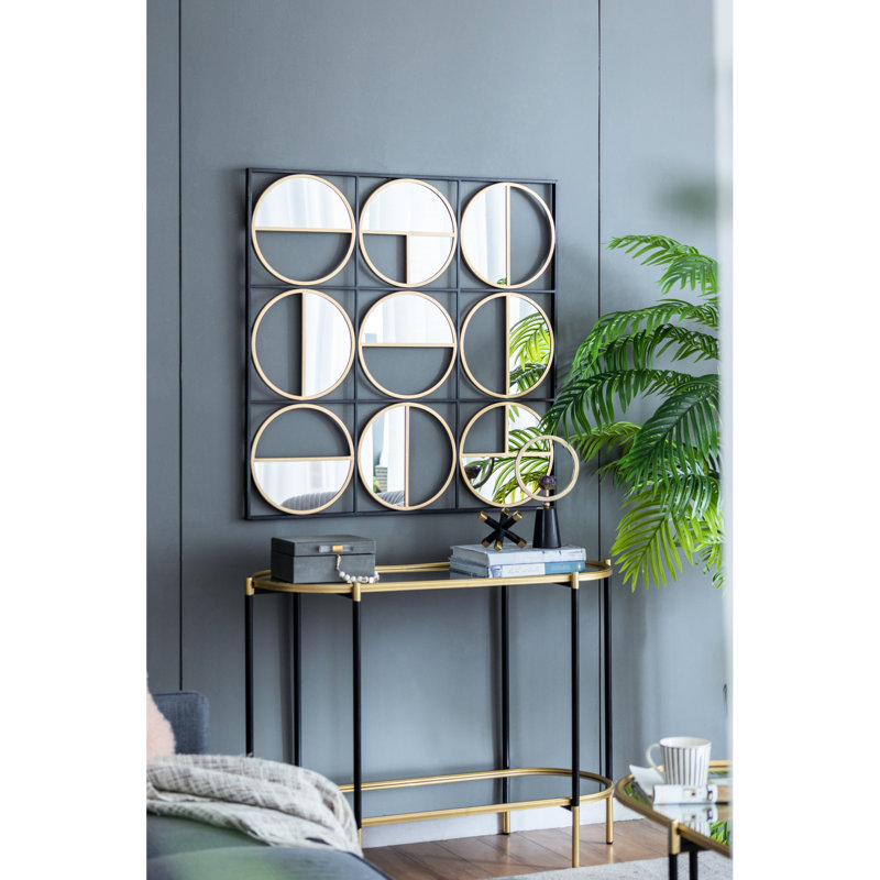 Miroir mural contemporain 35,6 po