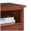 Table de chevet Farmhouse avec station de charge, 2 tiroirs et rangement ouvert, table de bout à pieds en bois massif avec ports USB et prises pour la chambre à coucher, noyer