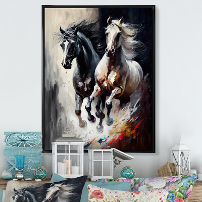 Two Horses Running I - Horse Wall Art