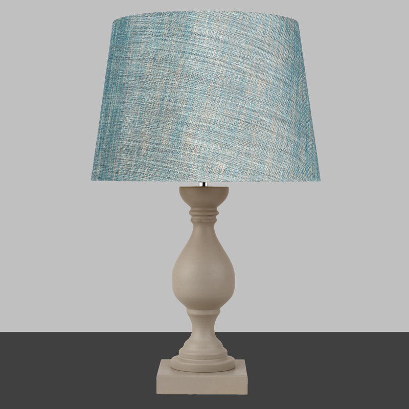 Suze Metal Table Lamp, Blue