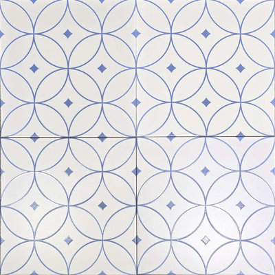 Carreau de porcelaine pour plancher et mur à motif 10 po x 10 po Winifred