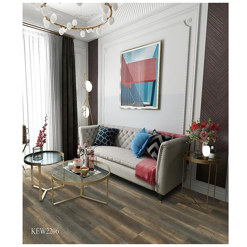 Plancher de luxe en vinyle imperméable avec couche anti-usure 10 mil - 4 mm avec sous-couche attachée