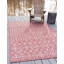 Tapis rouge rouille intérieur / extérieur Julieta-877231234