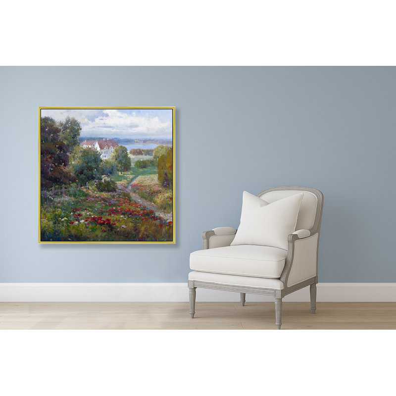 The Manor Path Print, 47" H x 47" W, Gold