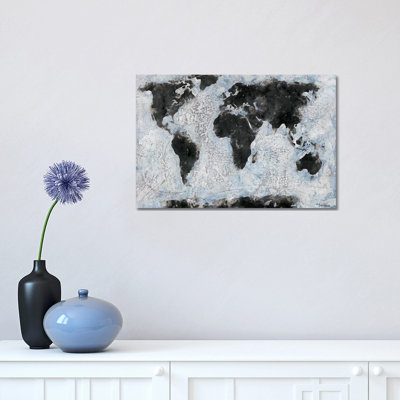 Old World Map by Britt Hallowell - 1 Piece Wrapped Canvas Wall Art