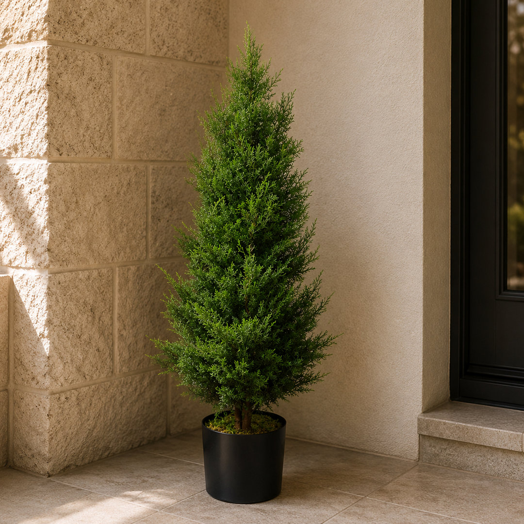 120Cm Artificial Cypress Topiary in Pot