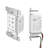 East Grove Home Hardwired Wall Control for Smart Ceiling Fans in White