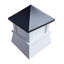 Spearman 20 po X 20 po X 26 po Coupole en vinyle composite avec toit en aluminium noir
