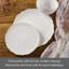 Abigail 12-Piece Lightweight Chip-Resistant Bone China Dinnerware Set, Service for 4