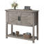 Bar ferme Farmhouse avec portes doubles, tablette ouverte et armoires de rangement-2080588212