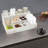 Wooden Condiment Organizer With 9 Compartment