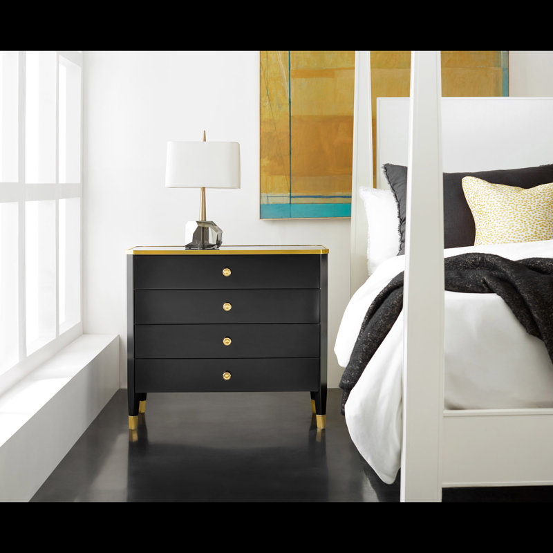 Niles 4 - Drawer Nightstand, Black