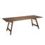 Trista 6 - Person Acacia Solid Wood Patio Dining Set Rectangular Table