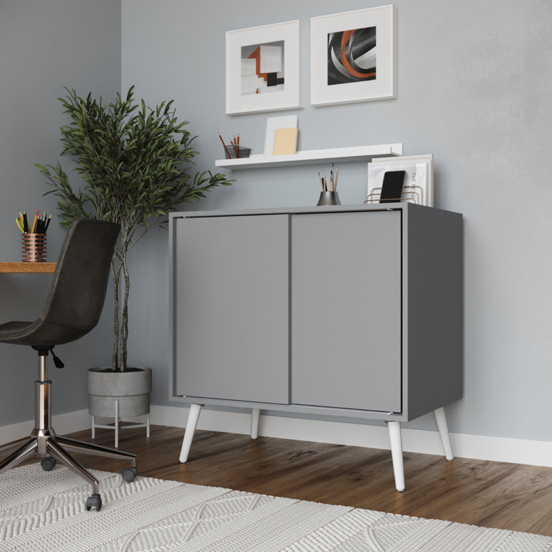 Rectangle Accent Cabinet, Grey