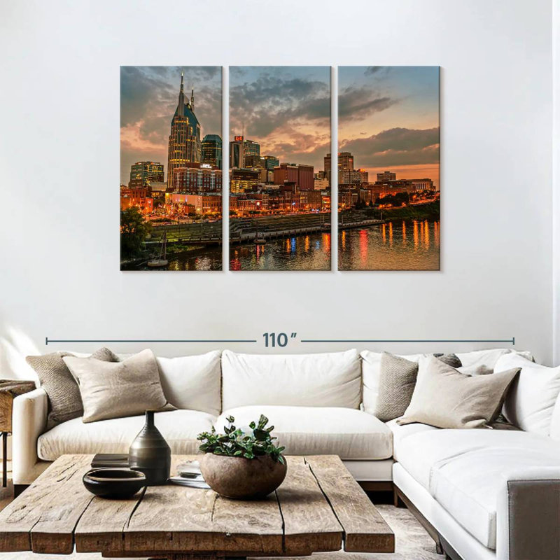Horizon de Sirci Nashville Sundown, H 48 po x l 74 po
