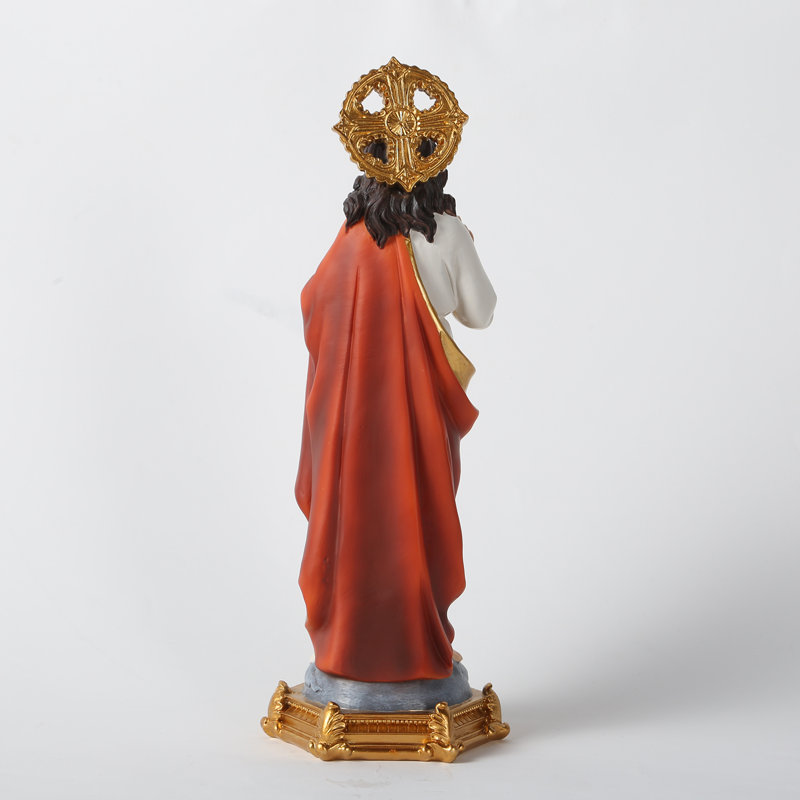 Art Sculpture Figurine religieuse en résine pour décoration de bureau