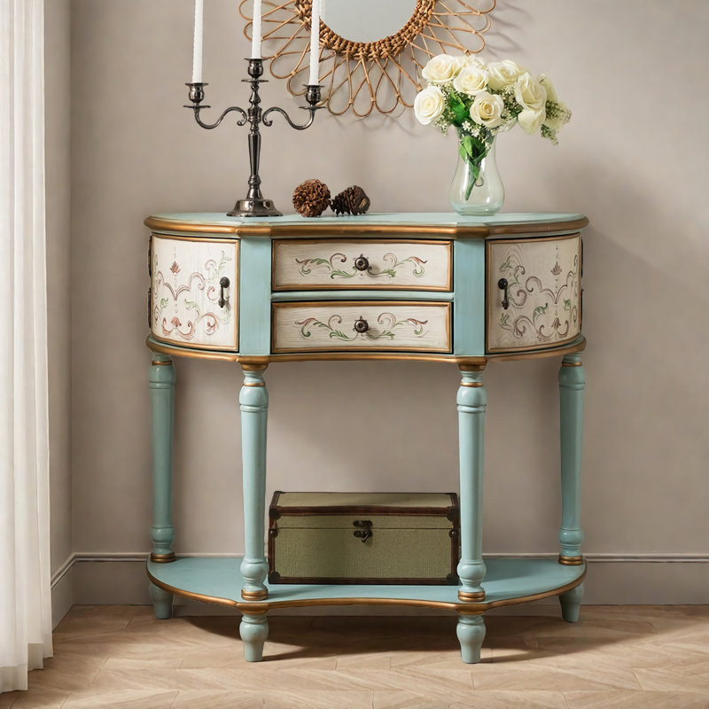 Classic Simple Retro Solid Wood Accent Cabinet