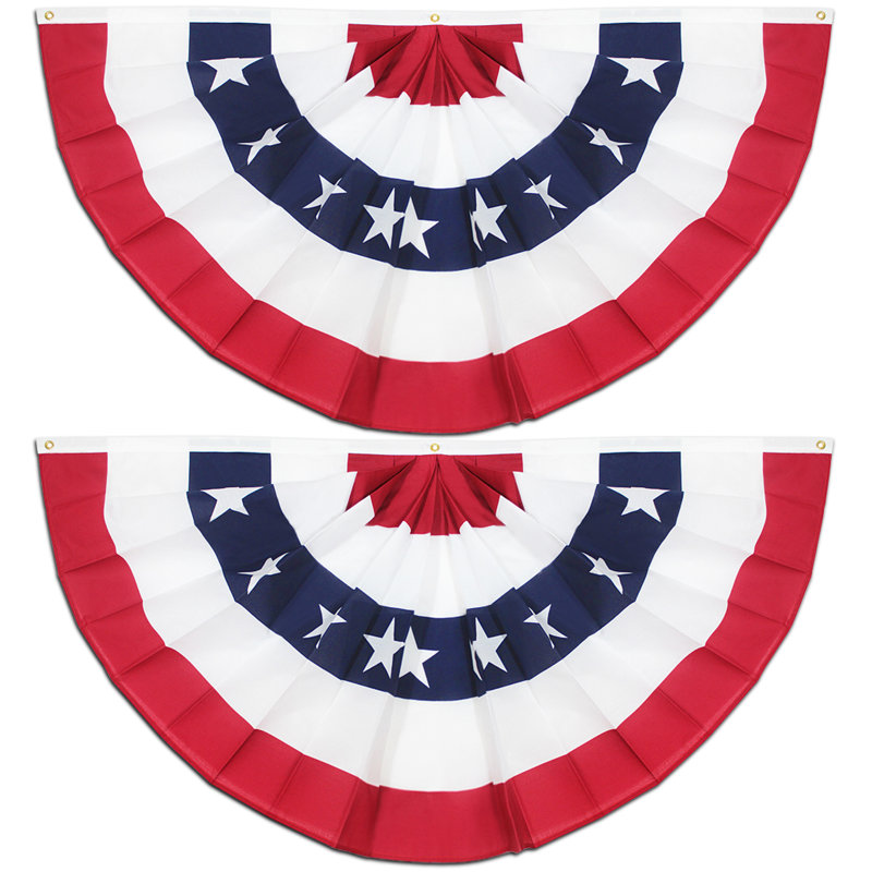 Drapeau Alstrom USA plissé, drapeau américain B 36 po x H 72 po