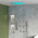 LED Thermostatic Shower Faucet, 20" High-Pressure Rainfall Shower Head with Rough-in Valve and Body Jets