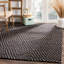 Bohemian Hand-Woven Black Area Rug-495684192
