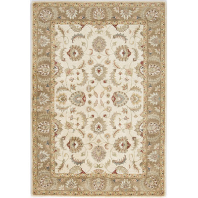 Tapis crème touffeté à la main Terdal