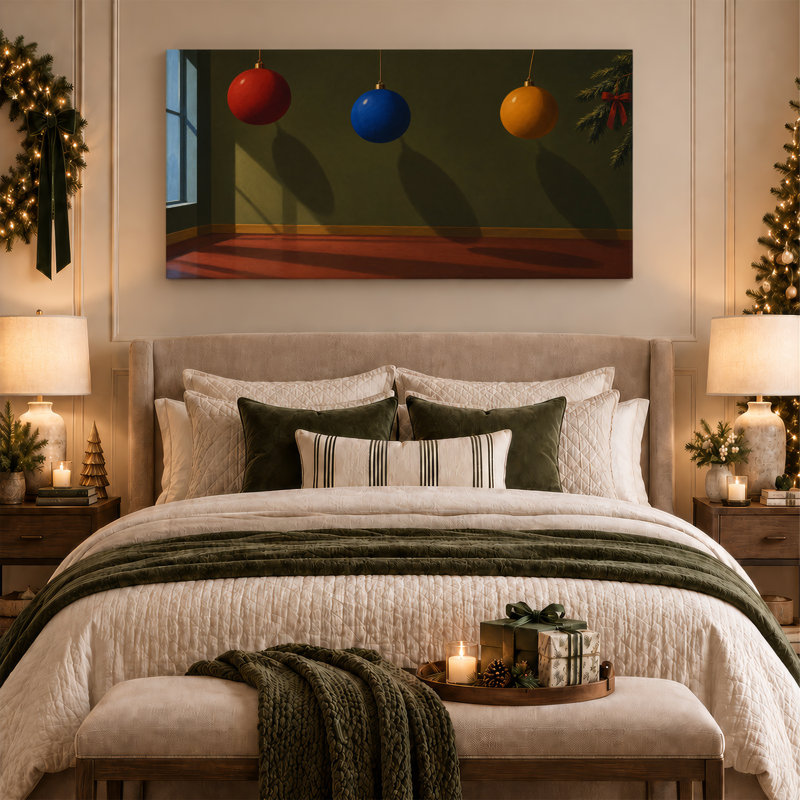 Art mural sur toile de Noël, L 46 po x H 24 po
