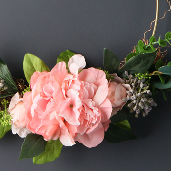 40cm Peony wreath