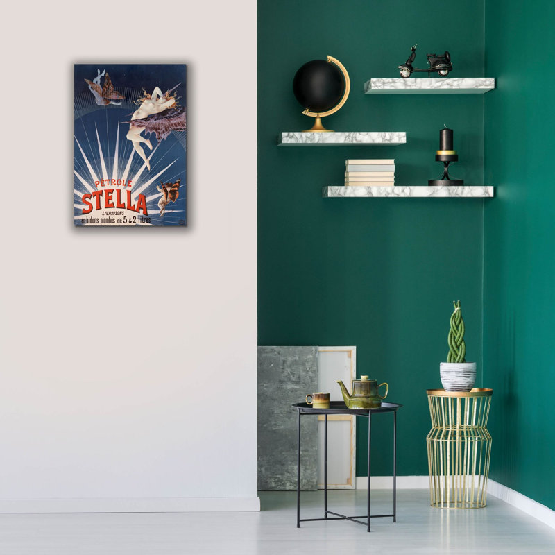 'Petrole Stella' by Gray, Canvas Wall Art, 26" H x 18" W x 0.75" D