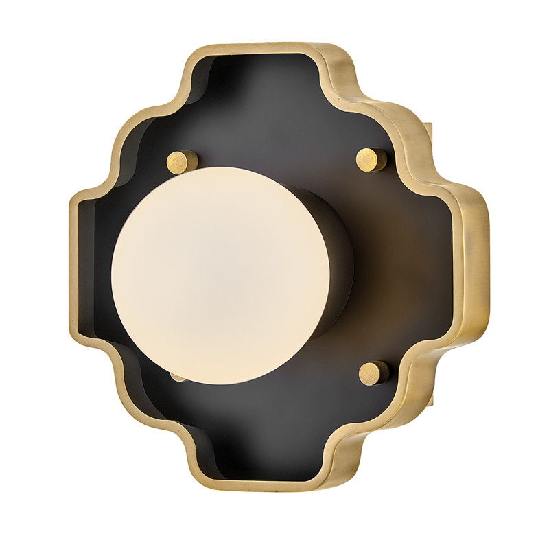 Petite applique murale simple Hinkley Howe, Noir