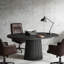 Élégante table de bureau ovale