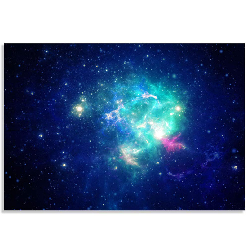 Planet In Outer Space Galaxy Peel & Stick Border, 100" L x 144" W