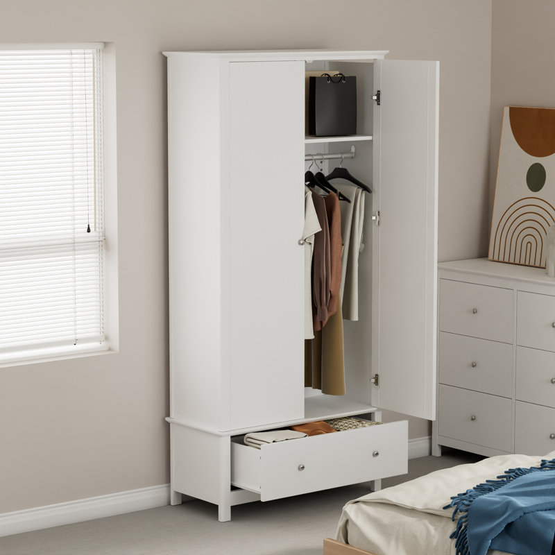 2 Door Manufactured Wood Wardrobe