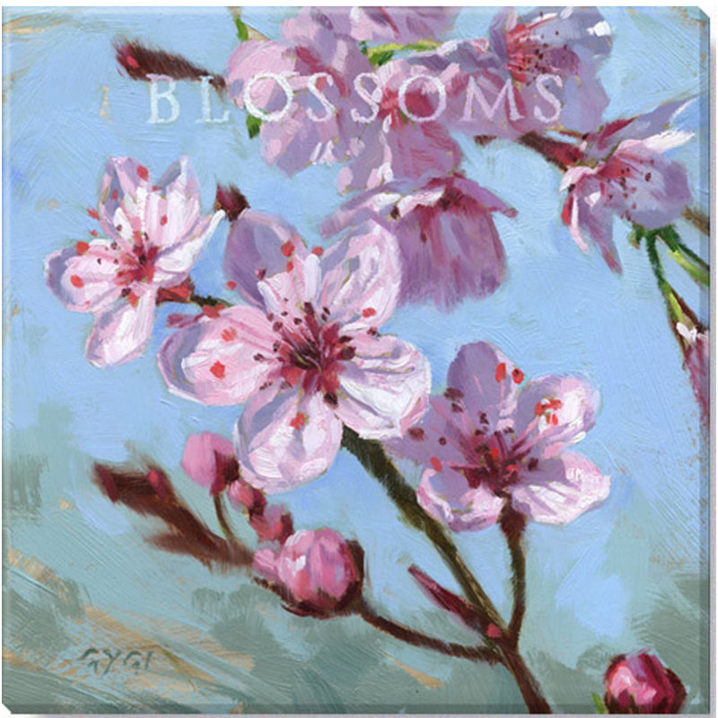 «Gosslee Blossoms», art mural, H 9 po x l 9 po x P 1 po