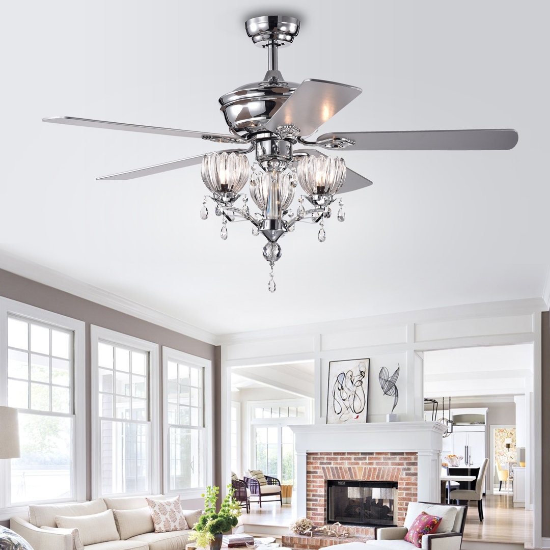 Norvell 52'' Ceiling Fan with Light Kit House of Hampton®