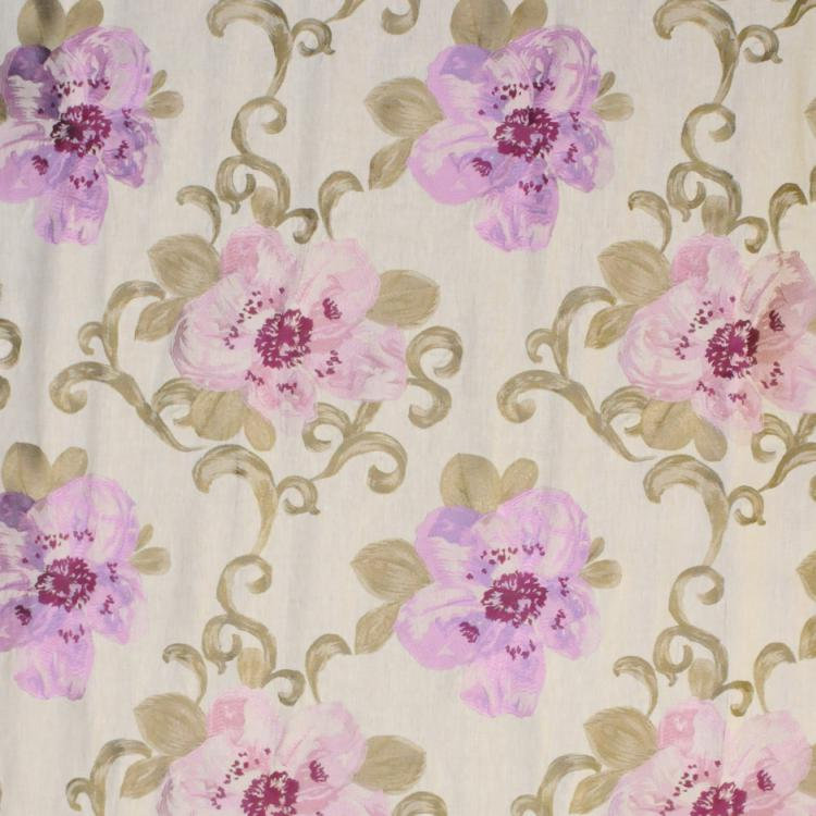 Tissu floral Luxe, Rose