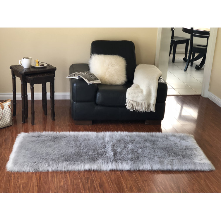 Whitcher Performance Faux Sheepskin Washable Indoor Rug