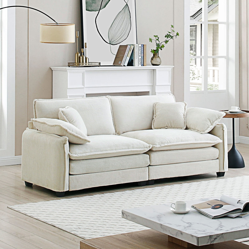 Ensemble de canapé moderne 3 pièces, Beige