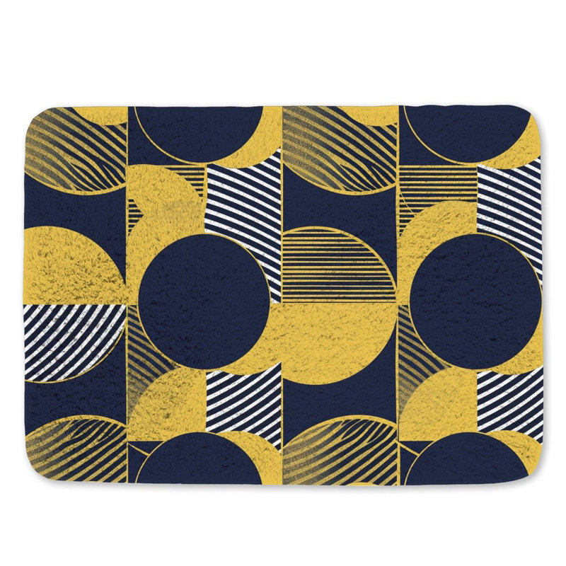 Khodey Microfiber / Microsuede Bath Mat, Single - 24" L x 17" W